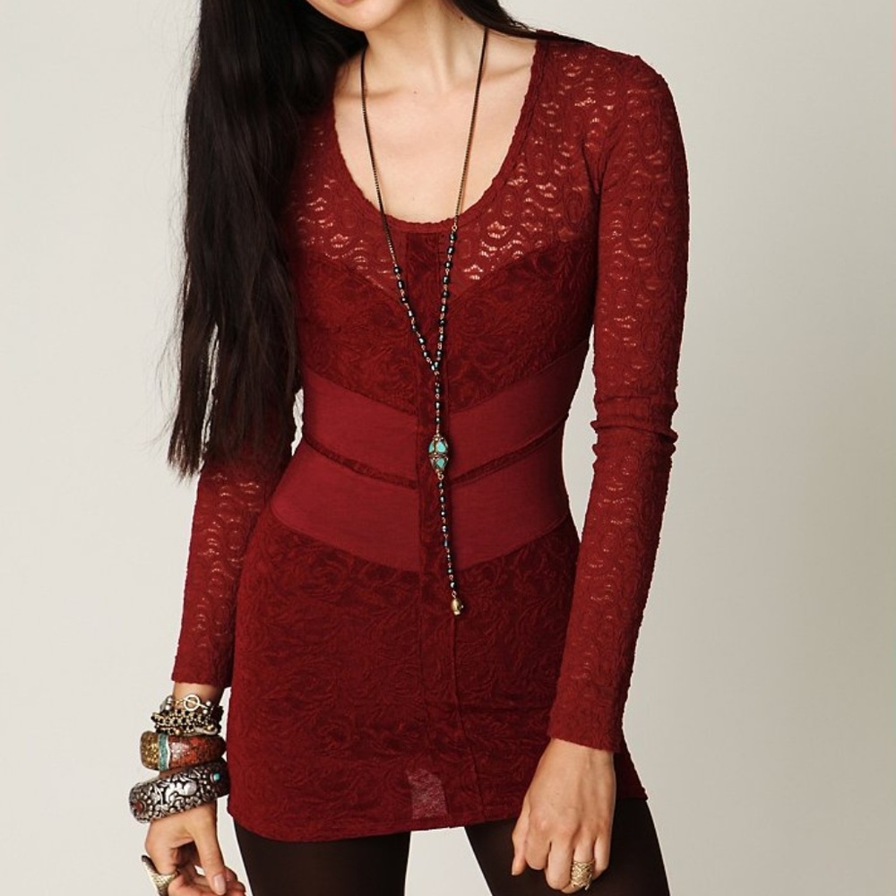 NWT! FREE PEOPLE DANCING IN THE DARK TUNIC SIZE S